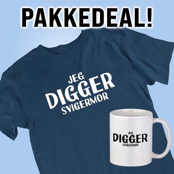 Hovedbilde Jeg Digger Svigermor T-skjorte + kaffekopp